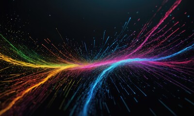  Abstract Momentum: Colorful Particles Dance in a Visual Extravaganza