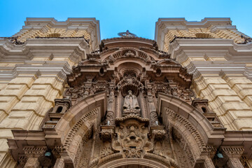 Wall Mural - Basilica and Convent of San Francisco of Lima in the Historic Center of Lima, Peru.