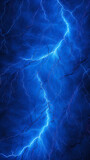 Fototapeta Las - Blue lightning on a dark background