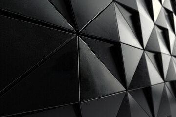 Wall Mural - Polished semi gloss wall background with tiles triangle