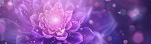Purple Water Lily Dream, AI Generated