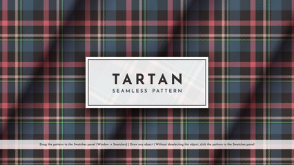 Wall Mural - Seamless Tartan Pattern. Traditional Scottish Texture. Fashionable fabric. Textile Background