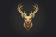 A graceful deer face logo symbolizing gentleness and serenity