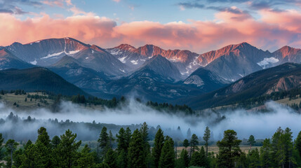  sunrise in the mountains
