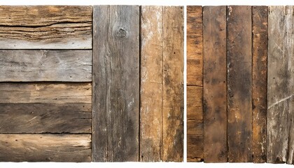 Wall Mural - old wood planks textures isolated for design