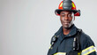 photo of an African American man in a fireman's uniform