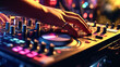 © Алла Морозова - The hand of a DJ poised on the DJ console