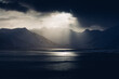 Letztes Licht am Fjord