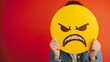 Lively compilation of colorful emoticons expressing various emotions