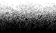 Black on white background. Black and white dissolve halftone grunge effect. Vector Illustration. Pixelated dissolve gradient