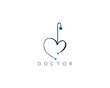 Creative Logo for health care phonendoscope . 