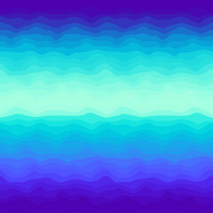 Poster - Wave pattern seamless abstract background. Stripes wave pattern teal and blue colors for summer vector design.