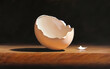 broken egg shell, generative ai