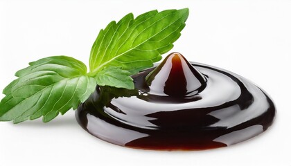 Wall Mural - balsamic vinegar isolated on white background with full depth of field