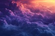 turbulent purple clouds