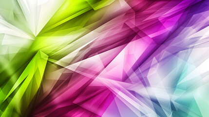 Sticker - Abstract Colorful Geometric Background with Vibrant Triangles