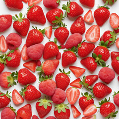 PSD delicious fresh strawberry mochi on a transparent background 2