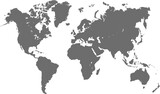 Fototapeta  - World map siluet. siluet map.