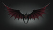 Demon wings on transparent background PNG