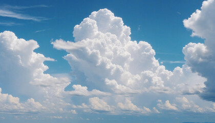 Canvas Print - clouds in the clear sky