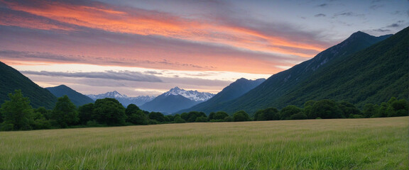 Wall Mural - Scenic Mountain Landscape