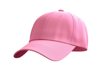 Wall Mural - Pink Cap Mockup on Transparent Background