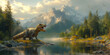 Cretaceous period, Dinosaur era, prehistoric Earth 5k v7
