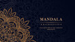 © Trivic - Luxury Mandala Background with golden pattern and minimalism design