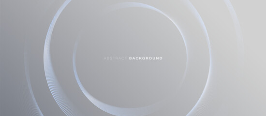Aufkleber - Abstract background with blue geometric circle lines. Modern minimal trendy shiny lines pattern. Vector illustration