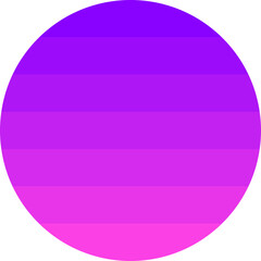 Neon Gradient Circle Retro Wave Cyberpunk