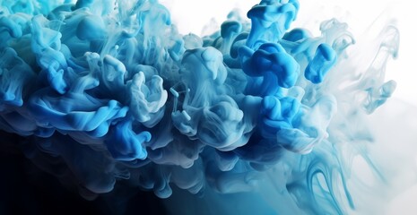 Aufkleber - Ink drop in water isolated on white background