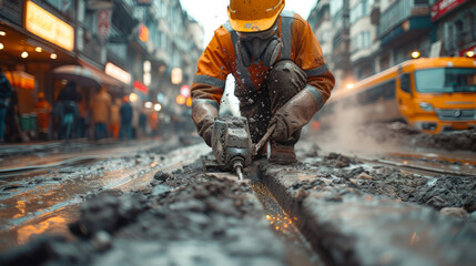 construction worker clothing collection Protect against electricity at all times while working. Electrical shock safety concept,generative ai