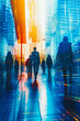 © Emanuel - Scenery of a vibrant business environment. Abstract business backdrop