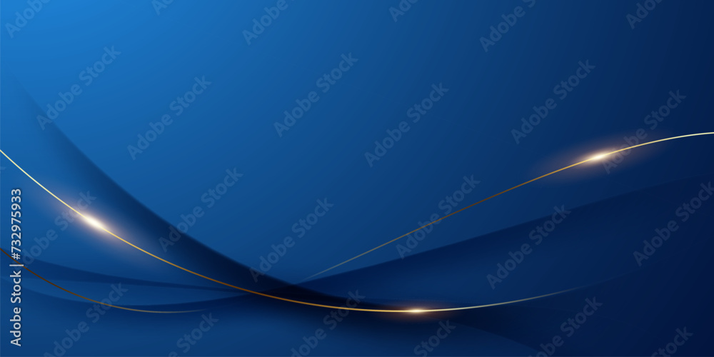 blue background design With luxurious effect elements Vector ...