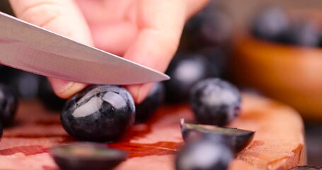 Wall Mural - fresh pure blue grapes, sweet ripe grapes on the table