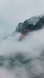 Berg in Niederösterreich Hohe Wand im Nebel