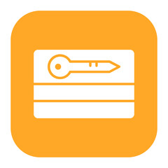 Canvas Print - Card Key Icon