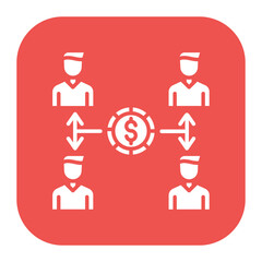 Sticker - Cash Distribution Network Icon