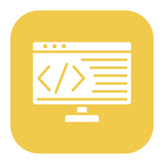 Sticker - Application Coding Icon