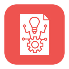 Canvas Print - Project Implementation Icon