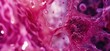 Pink virus in blood flow medical digital microscopic background using contrast medium