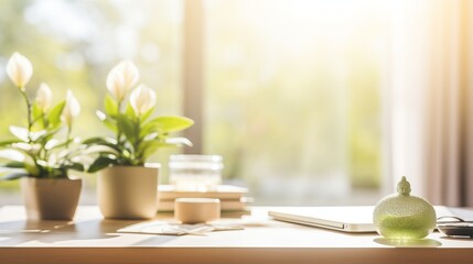 Poster - A peaceful office environment with mindfulness activities
