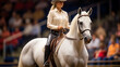 A horse and rider in a showmanship class