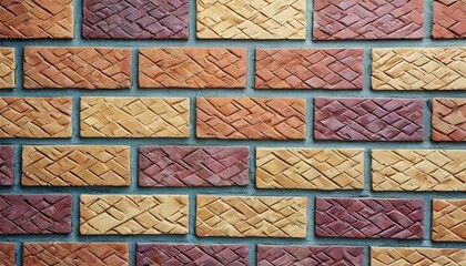 Sticker - beautiful block brick wall pattern texture background