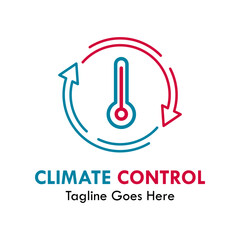 Wall Mural - Climate control design logo template illustration