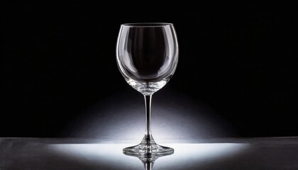 Poster - empty wine glass isolated on transparent png