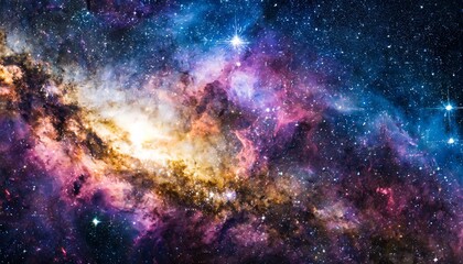 Wall Mural - colorful space galaxy cloud nebula stary night cosmos