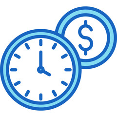 Wall Mural - Time Is Money Icon