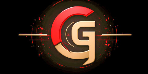 Sticker - A commercial logo with letter G