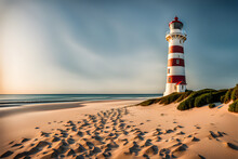Lighthouse On The Beach